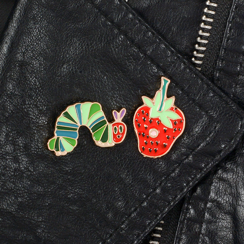 Fashion Strawberry Alloy Stoving Varnish Unisex Brooches display picture 4