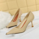 263-1 European and American Style Sexy nightclub thin metal pointed wine glass heel high heel shallow mouth simple high heel shoes single shoes