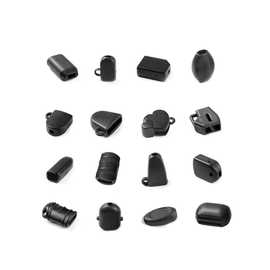 现货环保黑色塑料挂绳扣 塑料手机扣 饰品箱包配件 吊钟配件