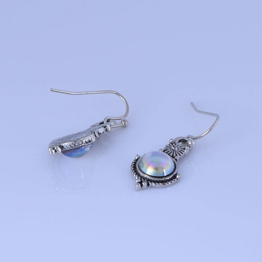 Креативные ретро серьги, ногтевой декор, (торговля через границу), wish, Aliexpress, лунный камень