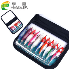 HENG JIA/Hengjia SJB012 Horizontal Shrimp Glow-in-the-Dark Simulation Shrimp Squid Hook Sea Fishing Fake Lure Boxed