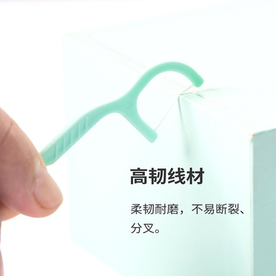 MINISO/ Name product excellence Homewear Mint Floss stick 80 Tiya Toothpick