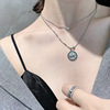 South Korean goods, necklace, retro chain, silver 925 sample