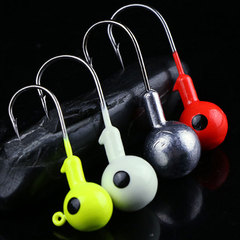 Spinning Lure Hook Colorful Red White Glow-in-the-Dark Lead Head Hook Wholesale Yellow Enhanced Spinning Lure Hook Micro Glow-in-the-Dark Hook