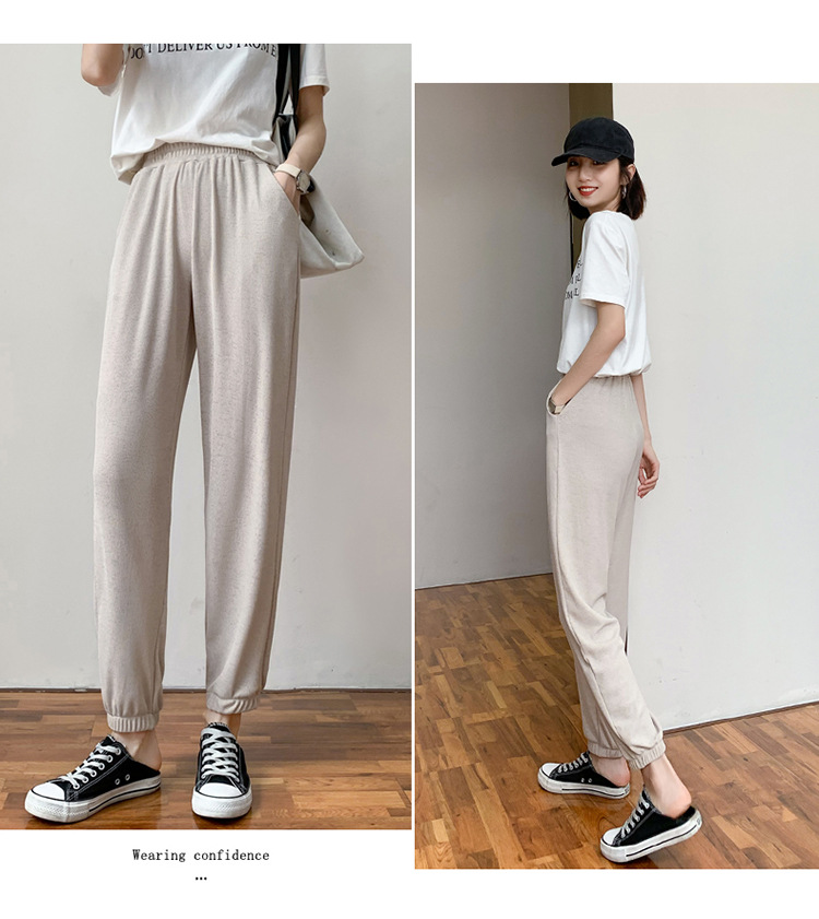 Pantalon léger femme en coton - Ref 3430172 Image 19