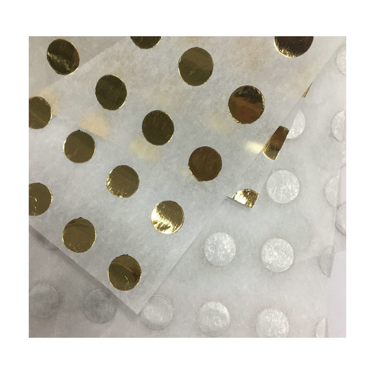 圣诞金色波点 圆点印刷拷贝纸 雪梨纸 博页纸 棉纸 蜡光纸 打字纸
