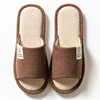 Slippers, demi-season footwear indoor, universal summer cloth for beloved, cotton and linen, wholesale