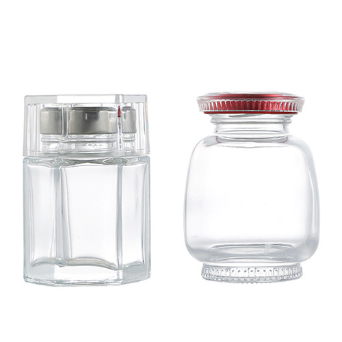 Instant Bird's Nest in divided bottle with lid, hexagonal glass jar, high-temperature resistant, sealed can, sea cucumber health product, logo available