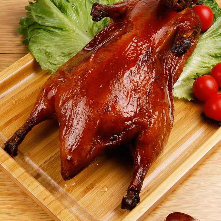 北京烤鸭名菜特产老酱板烤鸭开袋即食下酒菜真空熟食酱鸭板鸭600g