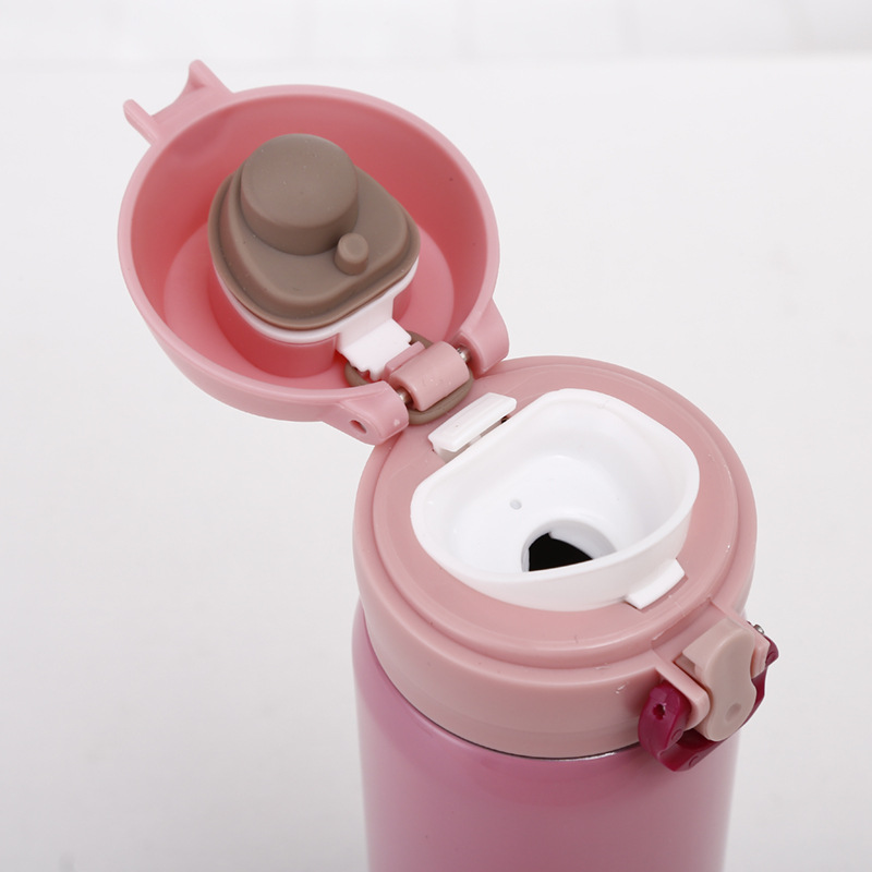 Taza termo de acero inoxidable taza de rebote taza de guisantes taza de deportes portátil coche gran capacidad termo taza