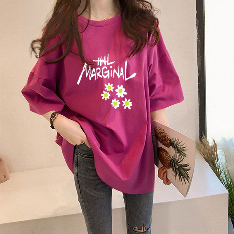 多款可选 韩版新款2021女装夏季宽松短袖女网红半袖休闲ins上衣潮