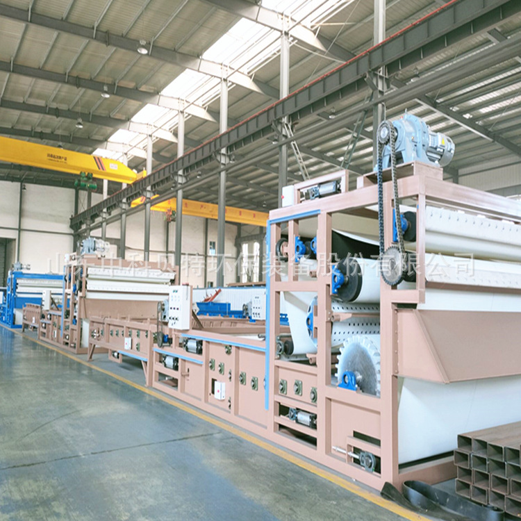 厂家直销洗沙场污泥处理设备带式压滤机河道淤泥脱水压滤设备