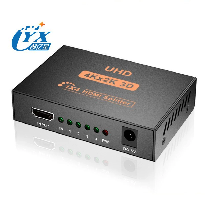 HDMI распределитель HDMI1 входов 4 распределителя 1.4 4K 2K HDMI 1x4 распределительное устройство