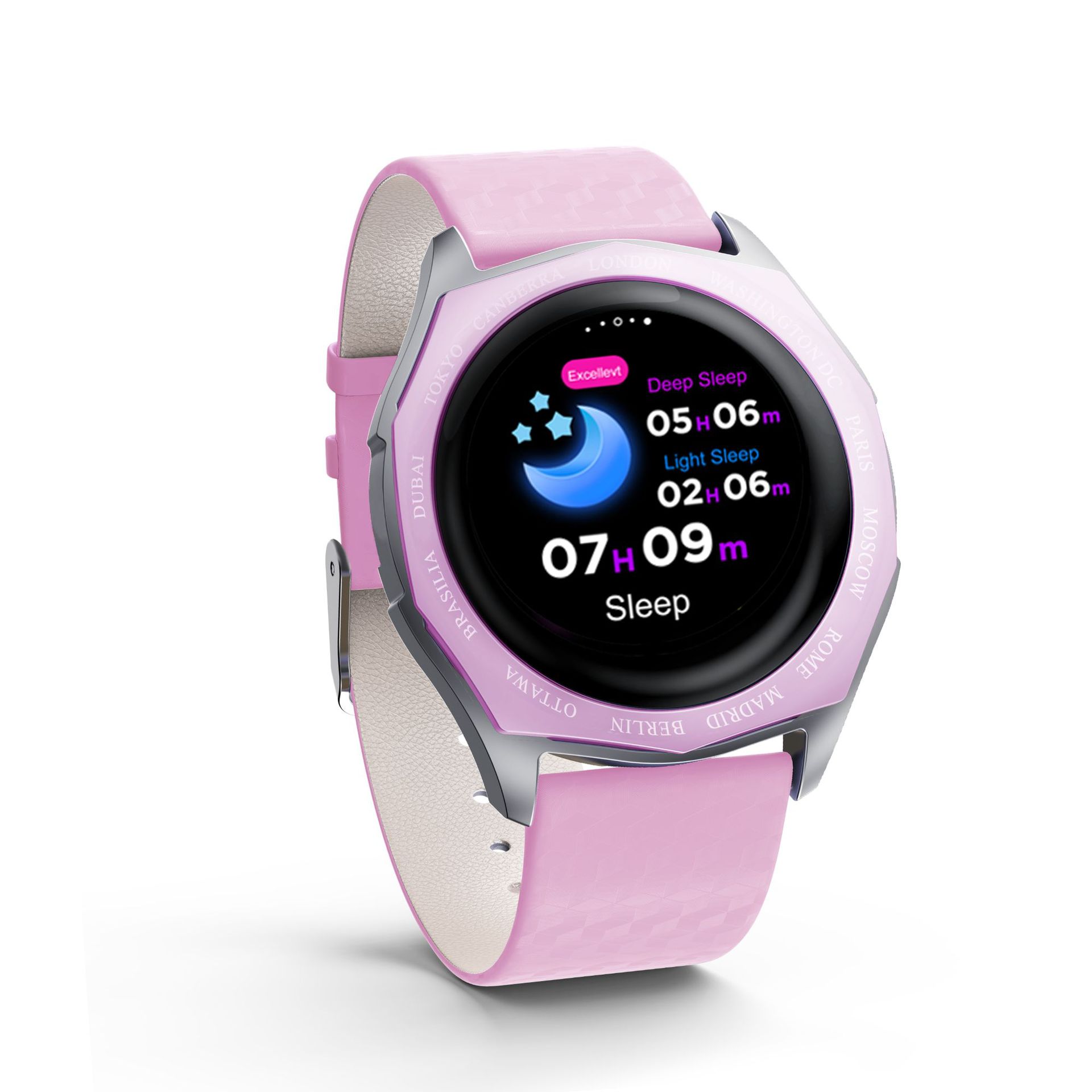 V18 Bracciale intelligente Touch Screen a colori Misuratore di passi Frequenza cardiaca Esercizio di pressione sanguigna Cinturini per orologi da donna_voghion.com