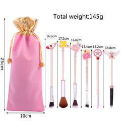 米迪狐 6隻百變小櫻 金屬化妝刷少女心原創設計眼影腮紅動漫周邊