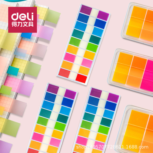 Efficient 25908 Colorful Classification Index Stickers Highlight Marking Indicator Note Pads Boxed Memo Notes