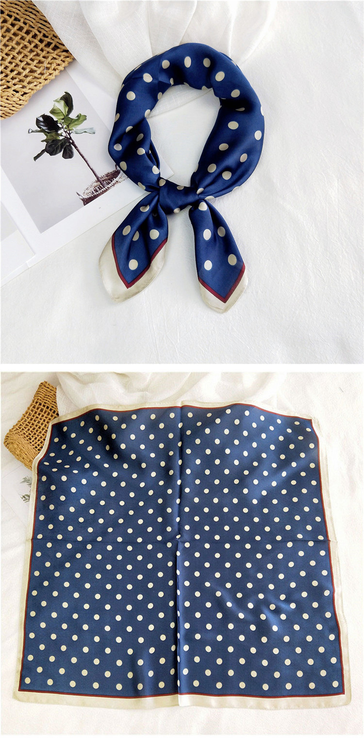 50g Weight Silk Scarf Classification Casual Occasion Satin Material Printing Pattern Spring&Summer, Autumn Season Women's Gender Simple Style Style Women's Simple Style Printing Satin Silk Scarf 7