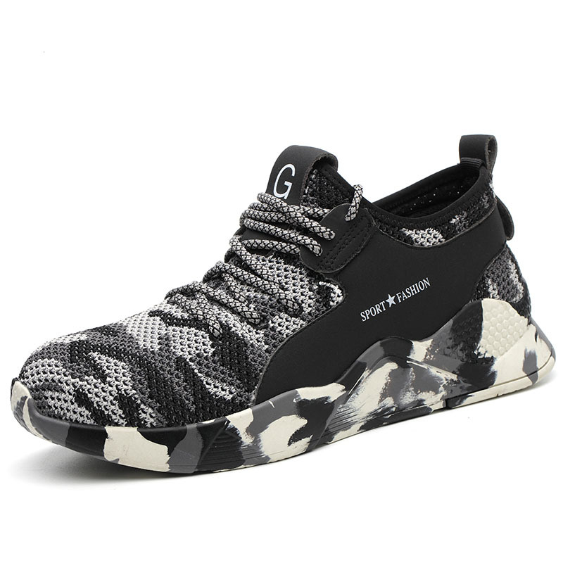 Cross border protective shoes summer ventilation Anti smashing puncture Work shoes Safety shoes Baotou Steel Anti-smashing shoes
