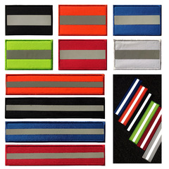 Reflective Alpha FSB embroidered badge Russian tactical morale military patch personalized cloth patch with rough surface