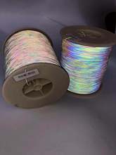 厂家供应反光丝 七彩幻彩反光丝 彩色彩虹反光丝可分切多种规格