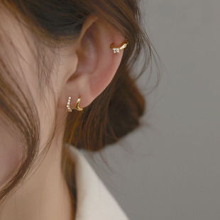 Earrings, jewelry, 925 sample silver, simple and elegant design