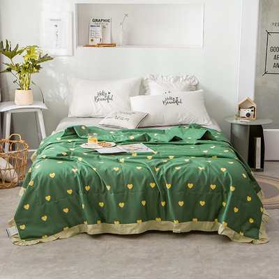 2020年夏季新款小清新花边纯棉夏被亲肤透气舒适支持批发团购微商|ms