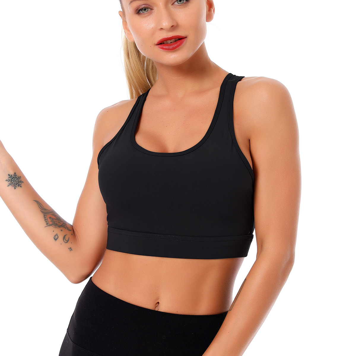 double-sided nylon shockproof quick-drying sports bra  NSLX20236