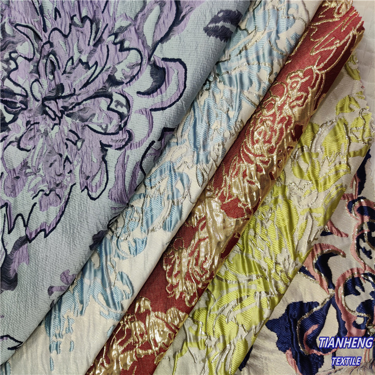 礼服时尚童装女装连衣裙西装外套蓬蓬裙 金丝大提花面料现货批发