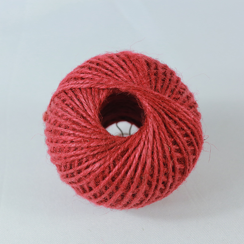 厂家批发黄麻绳 定制不同规格彩色 DIY