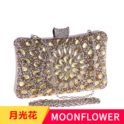 包包女时尚新款欧美晚宴酒会包玻璃钻晚装包宴会女式手拿包6888-1
