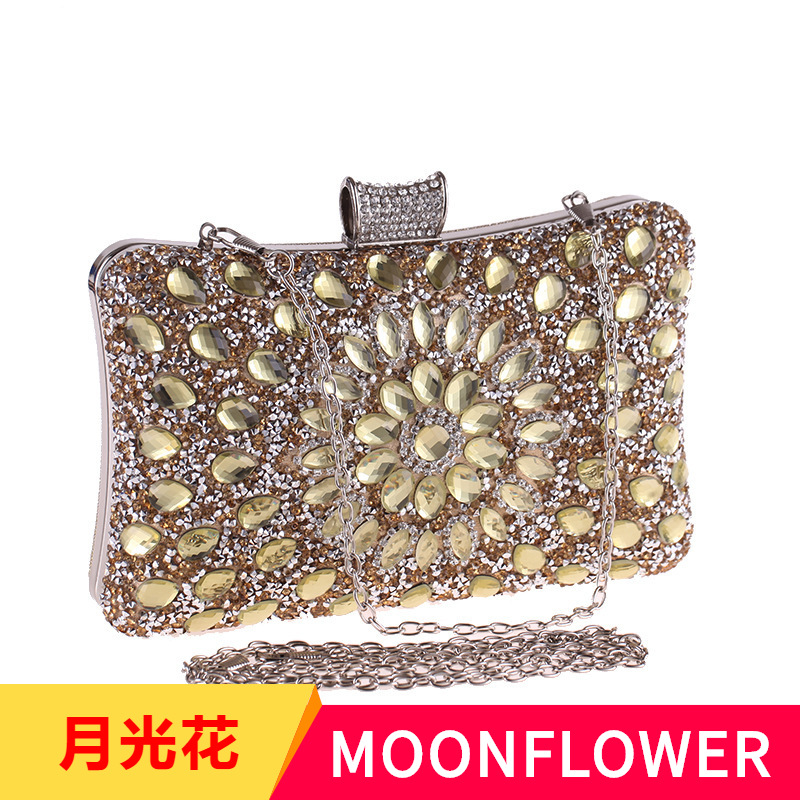 包包女时尚新款欧美晚宴酒会包玻璃钻晚装包宴会女式手拿包6888-1