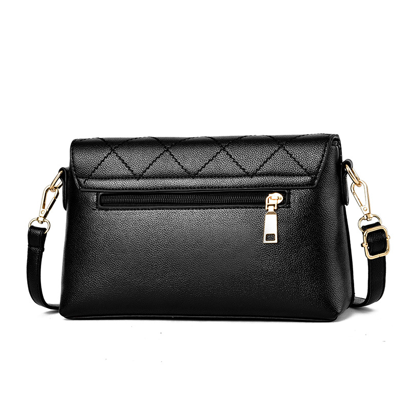 2023 New Women's Bag Women's Small Bag Soft Leather Crossbody Gift Mom Fashion 2022 New Middle Age Summer Lingge Small Bag Tide_voghion.com