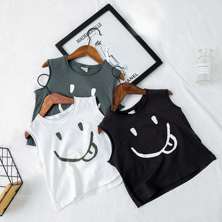 เสื้อผ้าเด็ก童装男童夏装儿童背心薄款2020新款婴儿宝宝夏季无袖t恤小孩衣服  