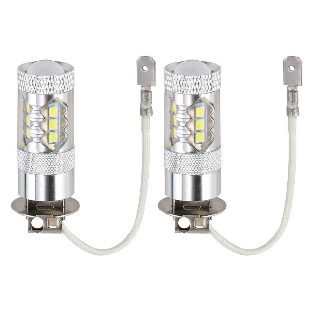 H3 80W LED lámpara de niebla de automóvil de luz blanca de alta potencia lámpara de niebla de automóvil LED lámpara de alto lumen de 80W