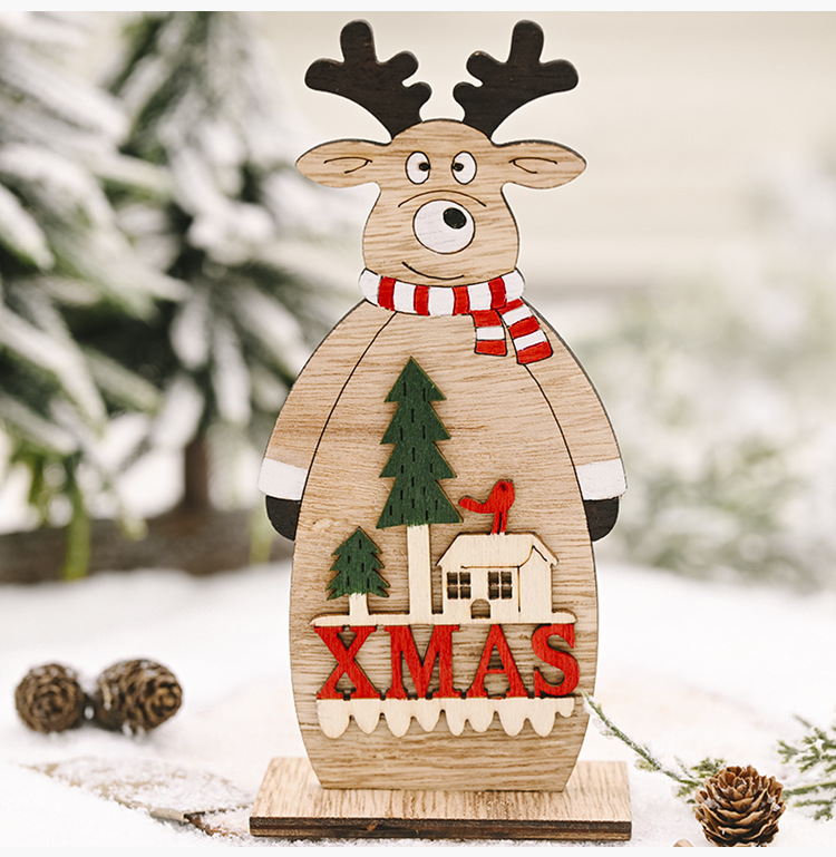 Festive Supplies Christmas  Wooden Ornaments display picture 6
