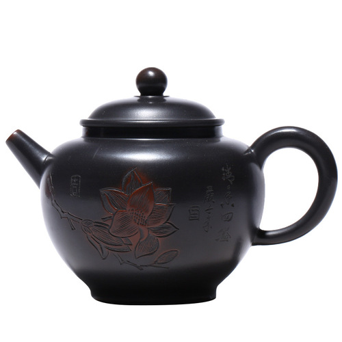 Yixing purple clay pot manufacturer wholesale raw ore Nixing pottery ball teapot hand-painted tea set custom wholesale micro-business delivery