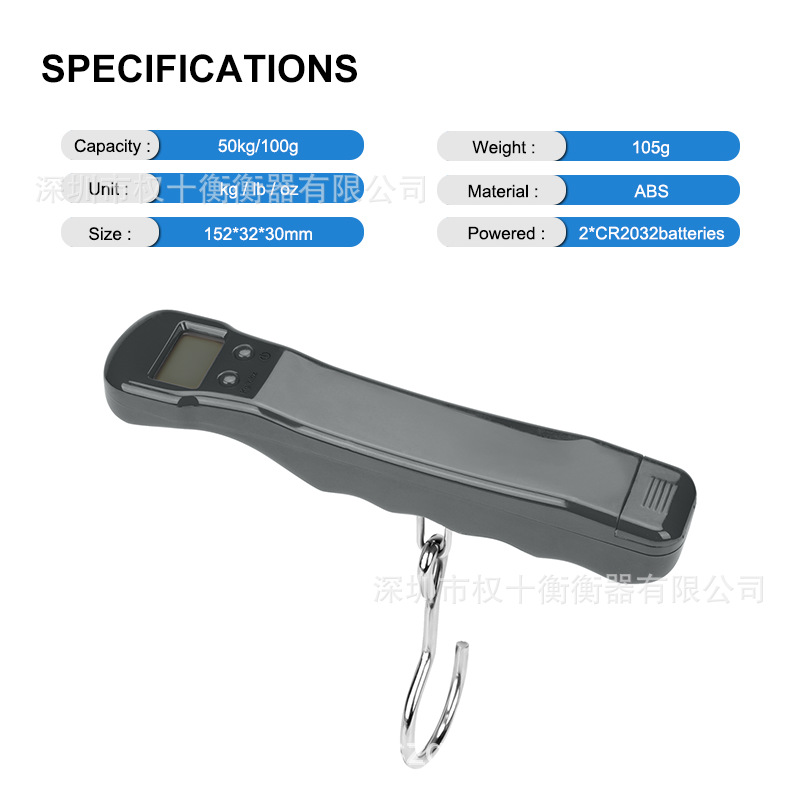 Best-selling products in overseas supermarkets Direct factory sales Electronic luggage scale Travel luggage smart scale with handle