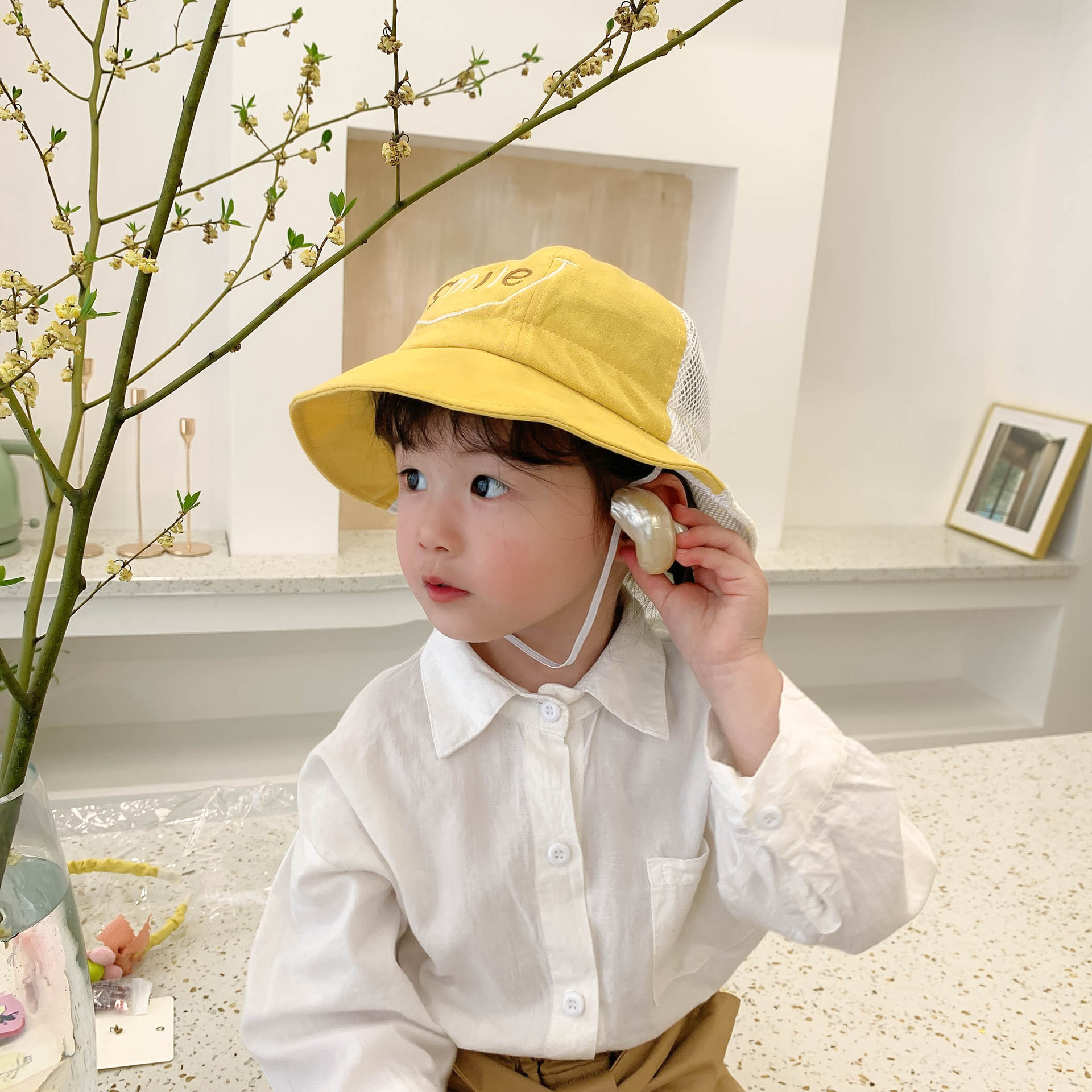 children s embroidered sun hat NSCM41306