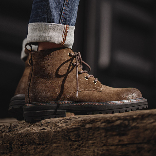Madden men's boots work boots American retro Martin boots men's genuine leather boots high-top big-toe shoes autumn short boots
