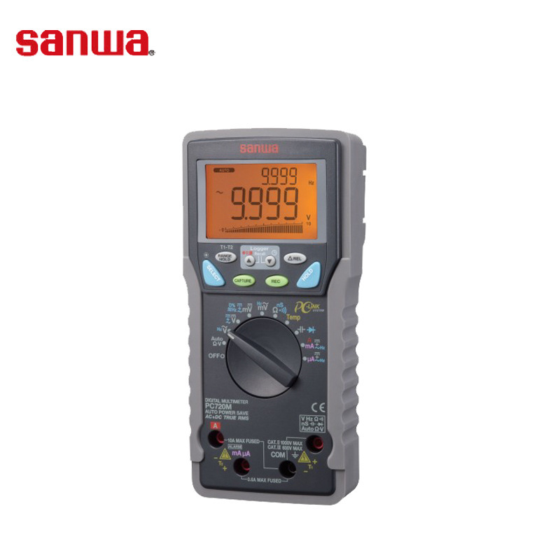 日本三和sanwa PC720M数字万用表 记录仪 3 5/6位