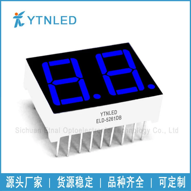 0.56-дюймовый 2-битный статический цифровой индикатор ELD-5261CB/ELD-5261DBX20