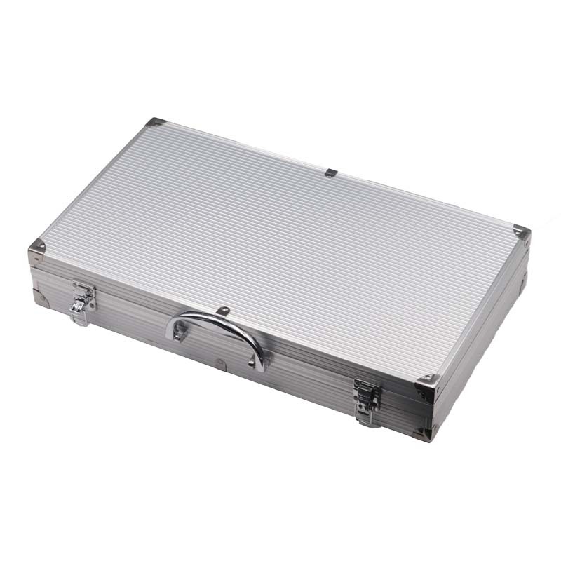En stock suministro de acero inoxidable 24 piezas parrilla caja de aluminio barbacoa herramientas traje al aire libre