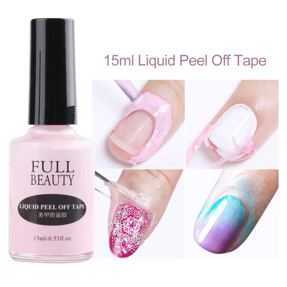 Nail art anti-spill glue can tear the ed...