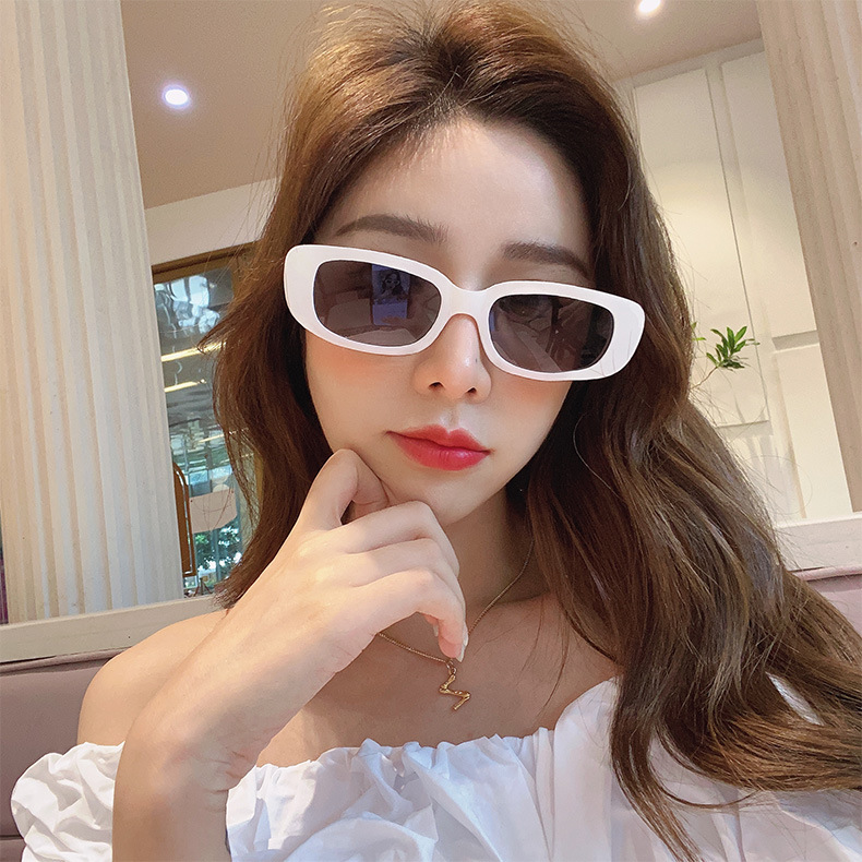 60g Weight Full Frame Glasses Structure Sunglasses Classification UV400 Protection, Resin Lens Material Square Glasses Style Fashion Solid Color UV400 Protection Resin Square Full Frame Women's Sunglasses
