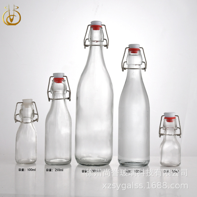 现货500ml的方形圆形油瓶玻璃酒瓶可印logo量大从优