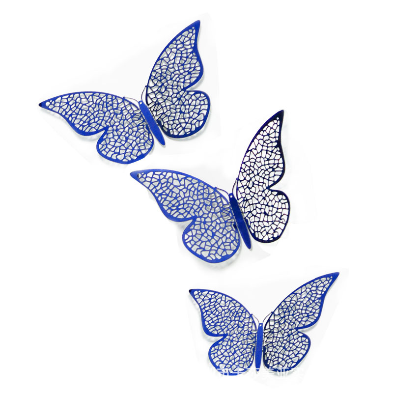 3D Hollow butterfly customized Wall stickers without wearing make-up Symphony colour