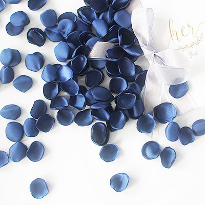 Organza de seda artificial pétalos de rosa boda luminosa crema dispersos pétalos decoración del partido DIY regalo