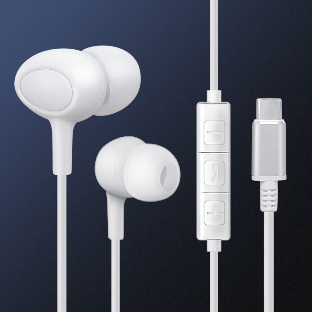 dairle 入耳式Type-C版手机动圈线控带麦耳塞 适用于华为小米手机|ms