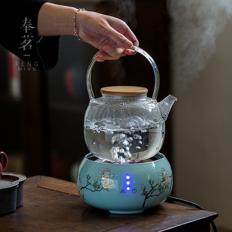 电陶炉煮茶器小型 蒸煮茶壶玻璃单壶烧水套装家用