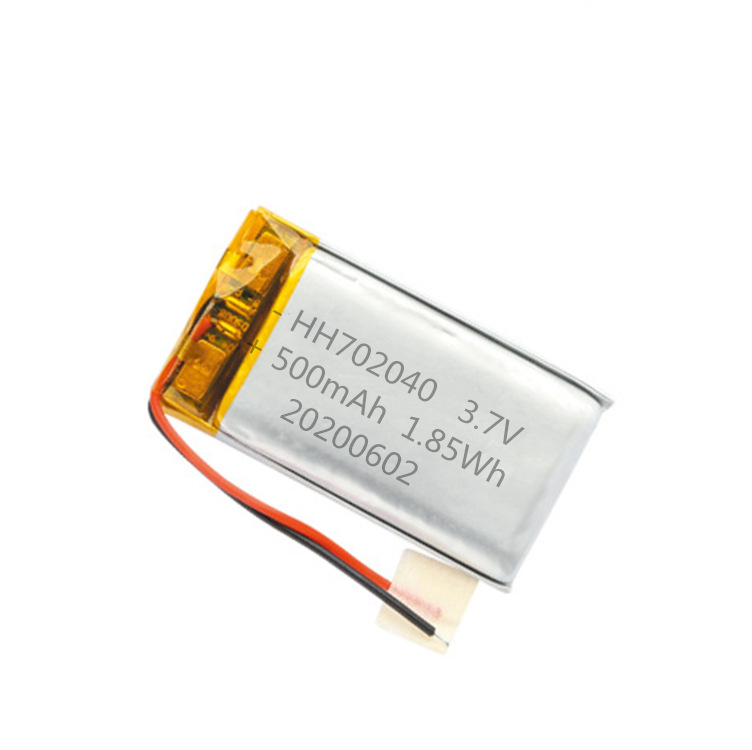 厂销聚合物锂电池 702040 652040 500mah 3.7v 智能产品专用